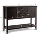 Coffee Brown Wood Buffet Server with Cabinets