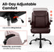 Adjustable Brown Office Chair with Ergonomic Support