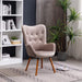 Contemporary Velvet Accent Chair in Chocolate