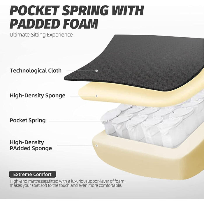 Ergonomic Gaming Chair with Massage and Footrest