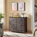 Coffee Brown/Dark Walnut 6 Drawer Wide Dresser