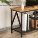 Rustic Wood & Metal TV Stand Console