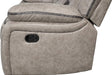 Taupe Reclining Sofa and Loveseat with Storage