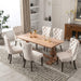 Beige Velvet Dining Room Chairs