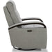 Fabric Power Swivel Glider Rocker Recliner Chair (Light Grey)