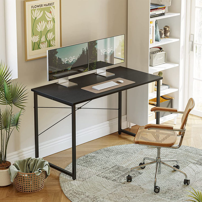 Modern Black Home Office Desk - 40″