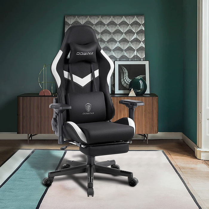 Ergonomic Gaming Chair with Massage and Footrest