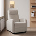 Beige Fabric Recliner Sofa with Thick Cushion