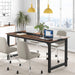 Large Rustic/Black Office Desk for Home