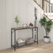 Rustic Brown Console Table for Entryway and Living Room