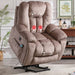 Large Power Lift Recliner Chair with Massage, Brown