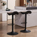 YOUNIKE Black Adjustable Counter Height Bar Stools (Set/2)