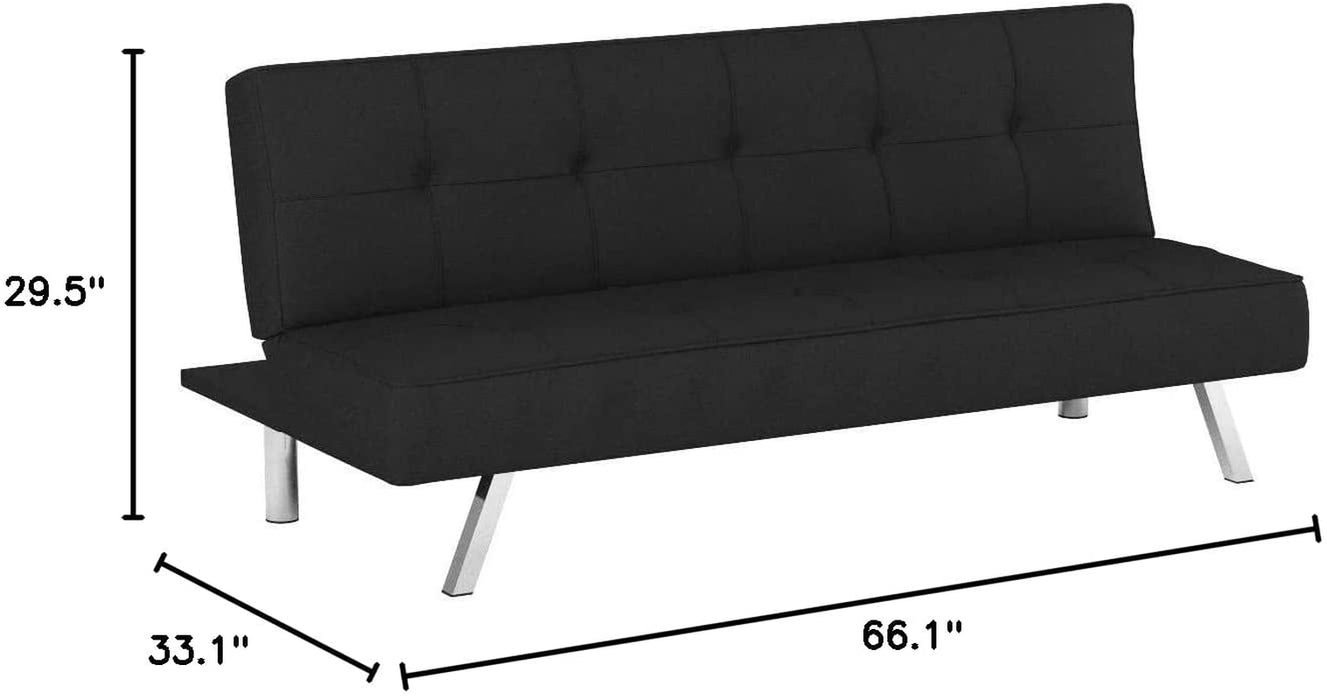 Rane Sofa Bed in Black, Compact
