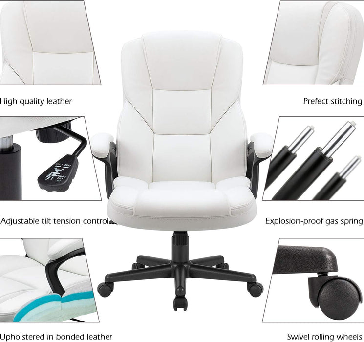 Adjustable High-Back Office Chair with Lumbar Support