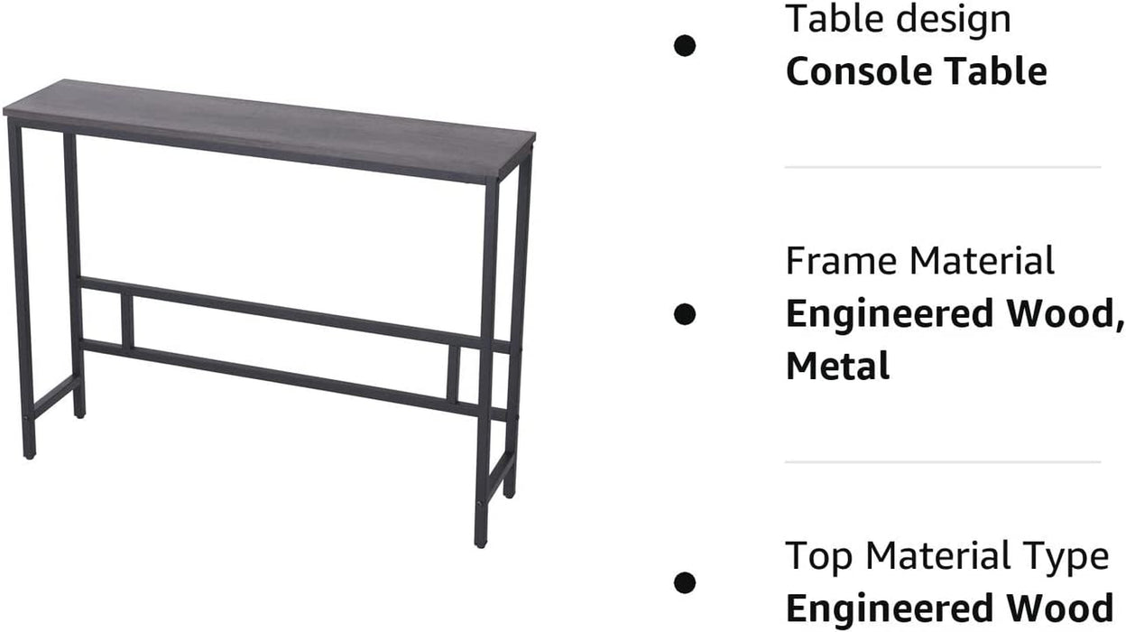 Dark Grey Sofa Table for Modern Spaces