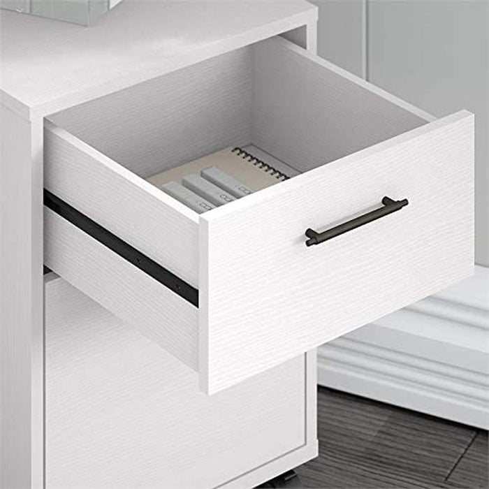 Key West L Shaped Desk with Mobile File Cabinet