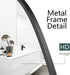 Irregular Wall Mirror,Asymmetrical Mirror Unique Vanity Mirror,23.8X35 Black Modern Bathroom Mirror for Washroom Living Room Bedroom