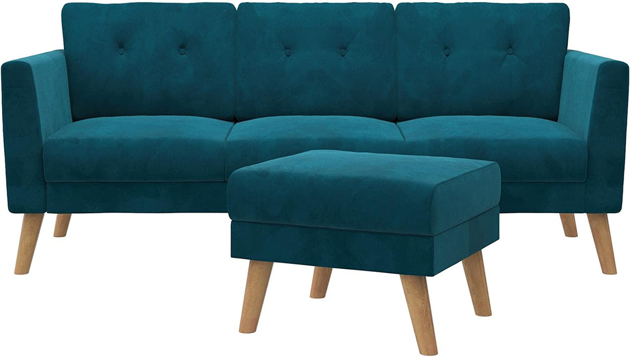 Blue Upholstered Gloria Sofa