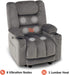 Gray Electric Power Recliner with Heat & Massage