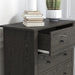 Galano Genoa 5 Drawer Dresser, Dark Grey Oak