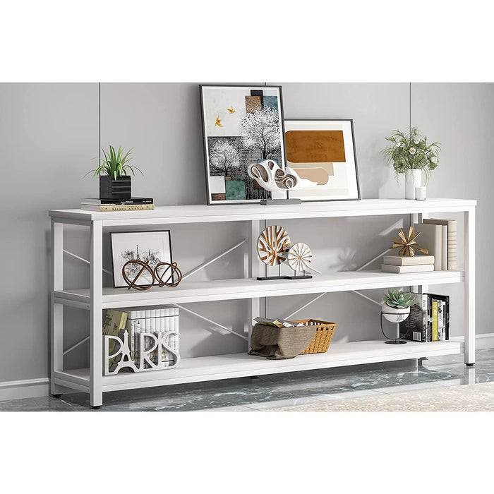 Extra Long 3-Tier TV Console with Storage