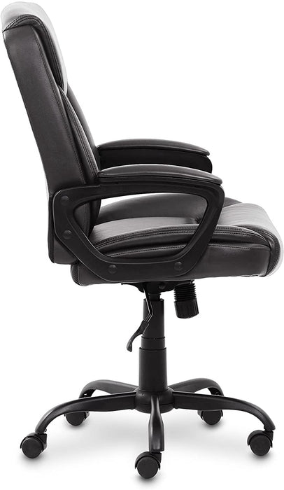 Puresoft Mid-Back Office Chair with Armrest - Black