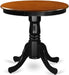 Edan Black and Cherry Rubber Wood 30'' round Table