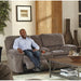 Courvevoie 81.5" Upholstered Reclining Loveseat with Storage Console