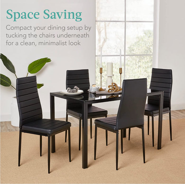 5-Piece Kitchen Dining Table Set for Dining Room