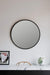 Modern round Rubber Wall Mirror