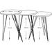 Set of 3 Grey Marble Nesting Tables