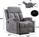 Manual Massage Recliner Chairs with Heat for Living Room