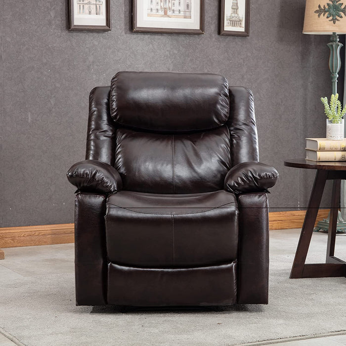 Leather Manual Recliner Chair for Living Room