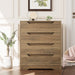 Modern 4 Drawer Dresser with Cut-Out Handles