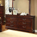 Luxurious Cherry Finish Queen Bedroom Set