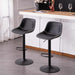 Kidol & Shellder Black Vintage PU Leather Bar Stools (Set/2)