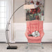 Pink High Back Armchair for Modern Living Room