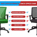 Ergonomic Green Mesh Office Chair with Armrests