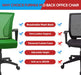 Ergonomic Green Mesh Office Chair with Armrests