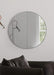 30" round Wall Mirror, Metal Framed Decorative Circle Mirror for Livingroom Bedroom Bathroom Entryway over Sink Vanity, Grey, Sun