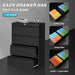 Lockable 4-Drawer Metal File Cabinet for Office/Home