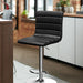 Modern PU Leather Swivel Barstools (Set/2) Black