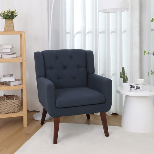 Button-Tufted Accent Chair for Comfy Living Room