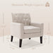 Upholstered Linen Accent Arm Chairs Set
