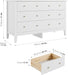Modern White Dresser with Deep Drawers