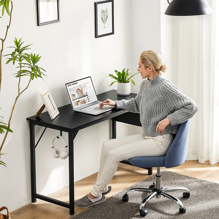 Computer Desk 47 Inch, Modern Simple Style, Storage Bag