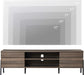 Wooden TV Console with 4 Storage Shelves