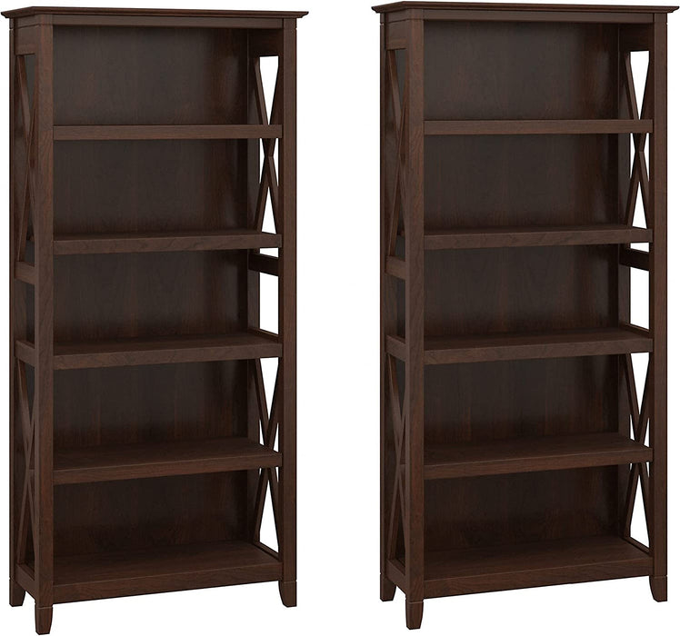 Bing Cherry Bookcase Set by Bush Furniture