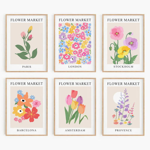 Matisse Flower Market Art Prints Set