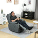 Dark Grey Power Lift Recliner Chair with Massage and Heat